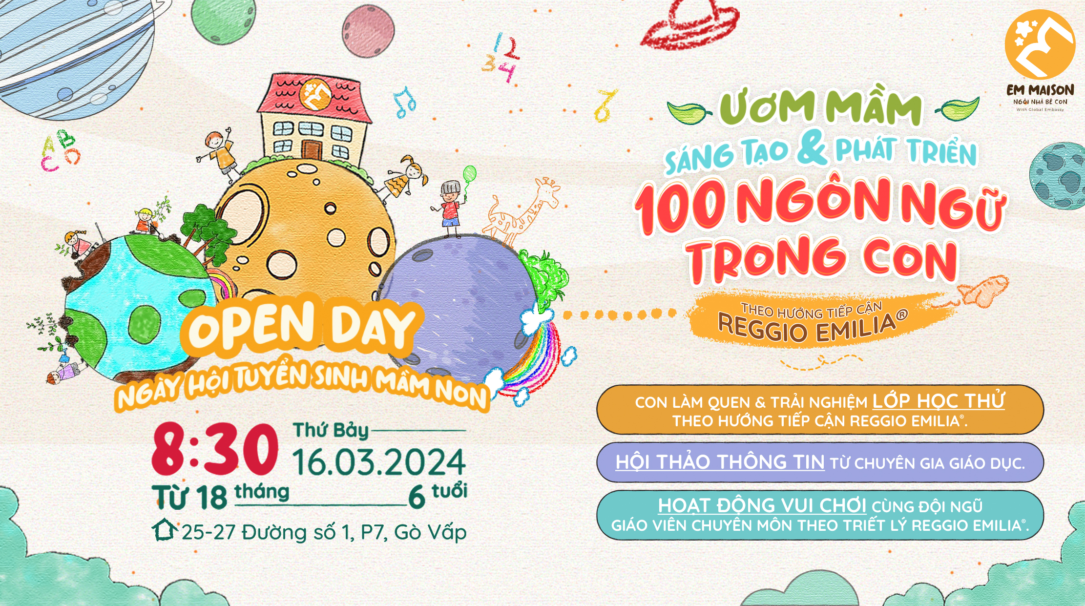 OPEN DAY – NGÀY HỘI TUYỂN SINH ƯƠM MẦM SÁNG TẠO