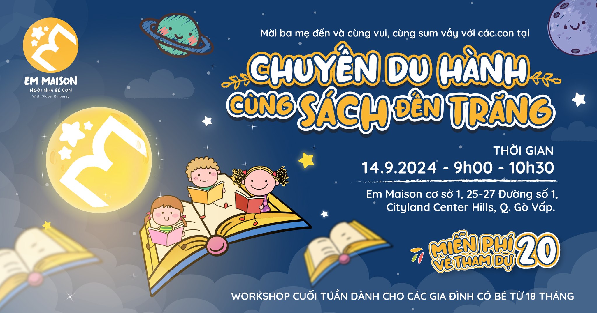 BÉ CON NHÀ TOCHI SUM VẦY TRÊN "CHUYẾN DU HÀNH CÙNG SÁCH ĐẾN TRĂNG"